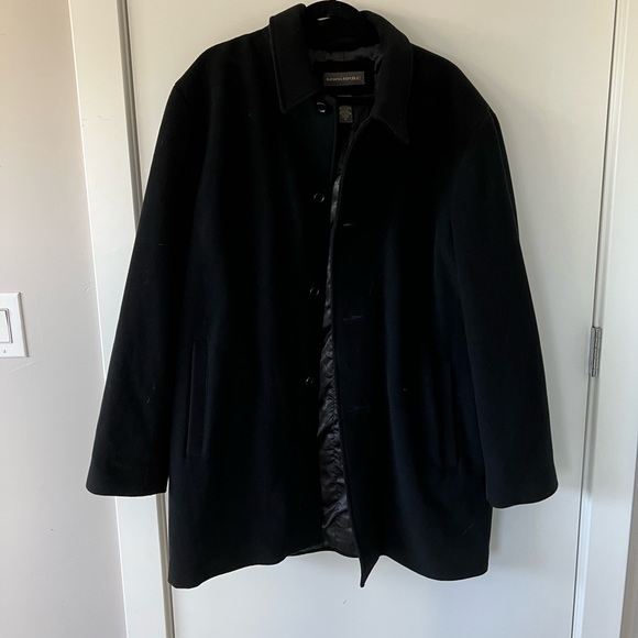 Banana Republic] Black Pea Coat
